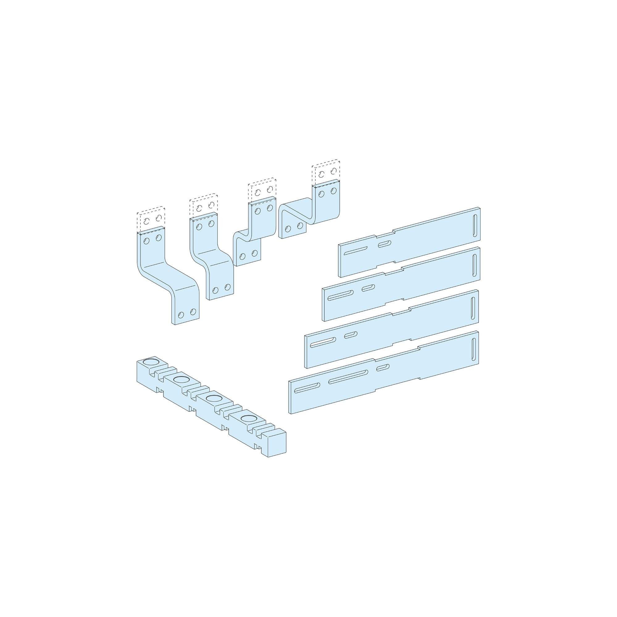 Conexion P NS1250 Vertical Fijo 4P Para Prisma LVS04486 — Schneider Electric — Schneider Electric