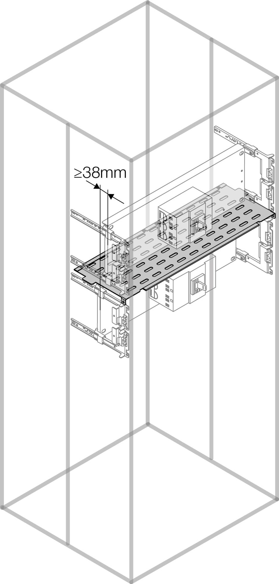 Repisa Horizontal Universal A=400mm PSHS1904 — ABB — ABB