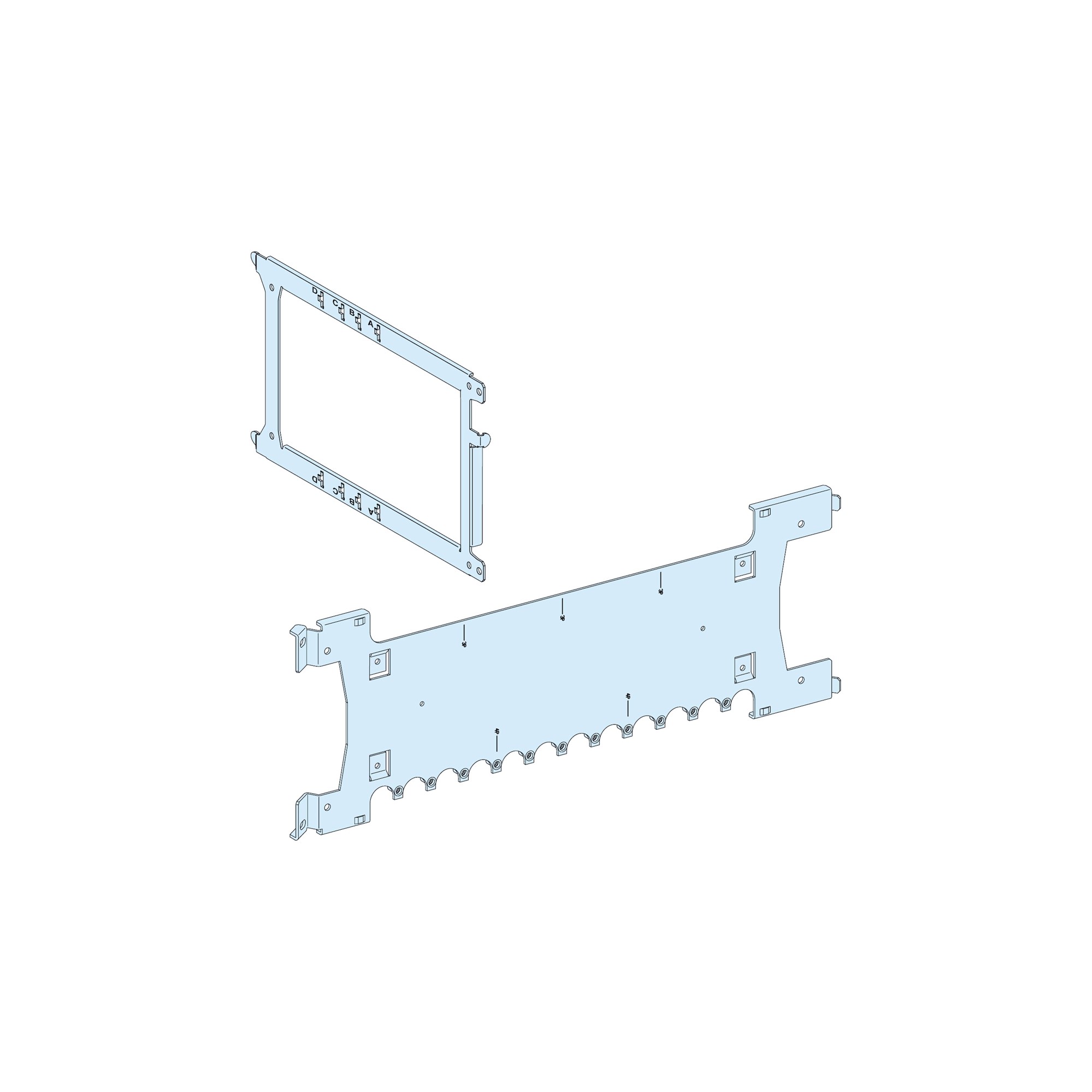 Placa soporte p 3nsx250 vert.zoc/chasis para prisma LVS03423 — Schneider Electric — Schneider Electric