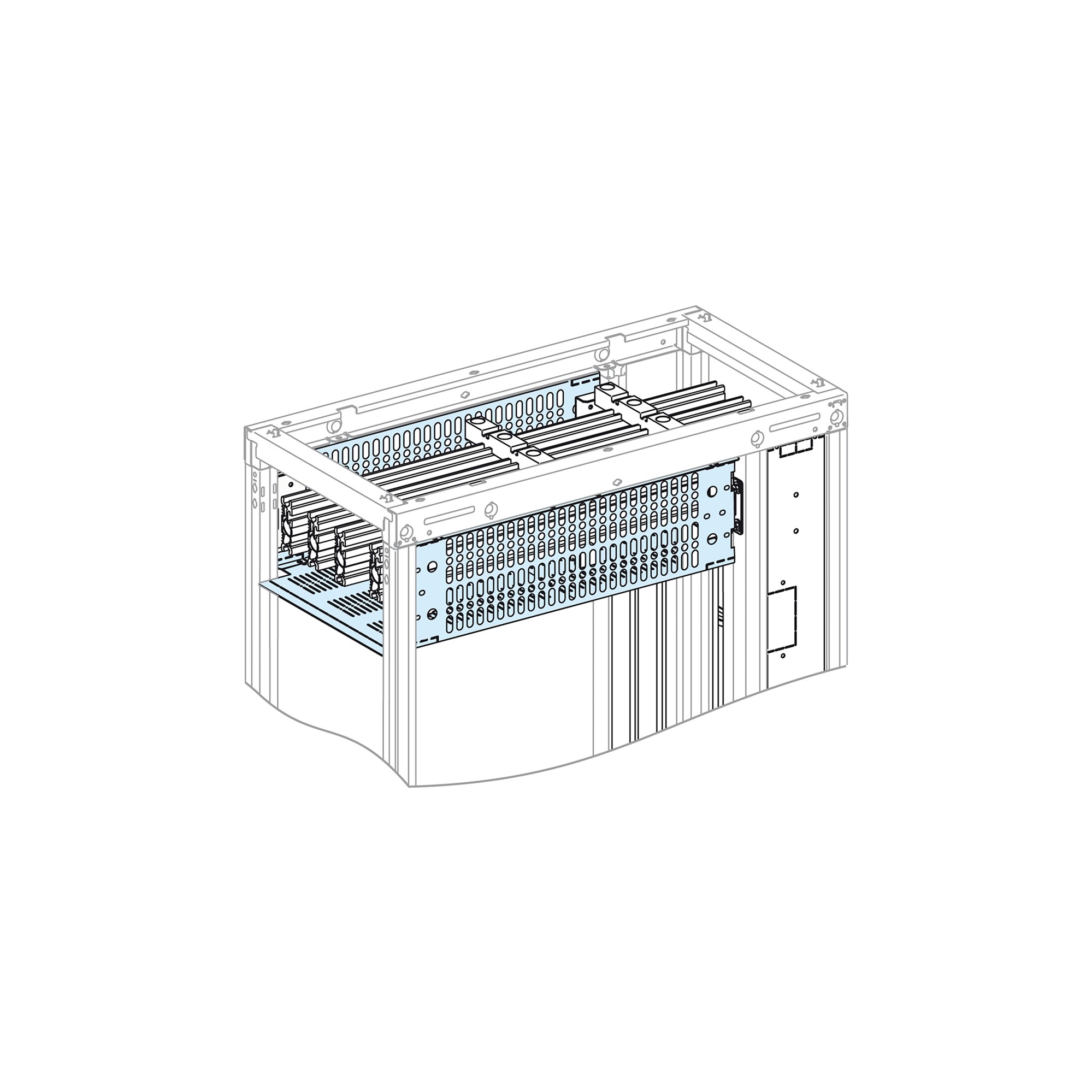 Form Cover HORZ.BB.4000A W650 D600 Para Prisma LVS04966 (Pack 2) — Schneider Electric — Schneider Electric