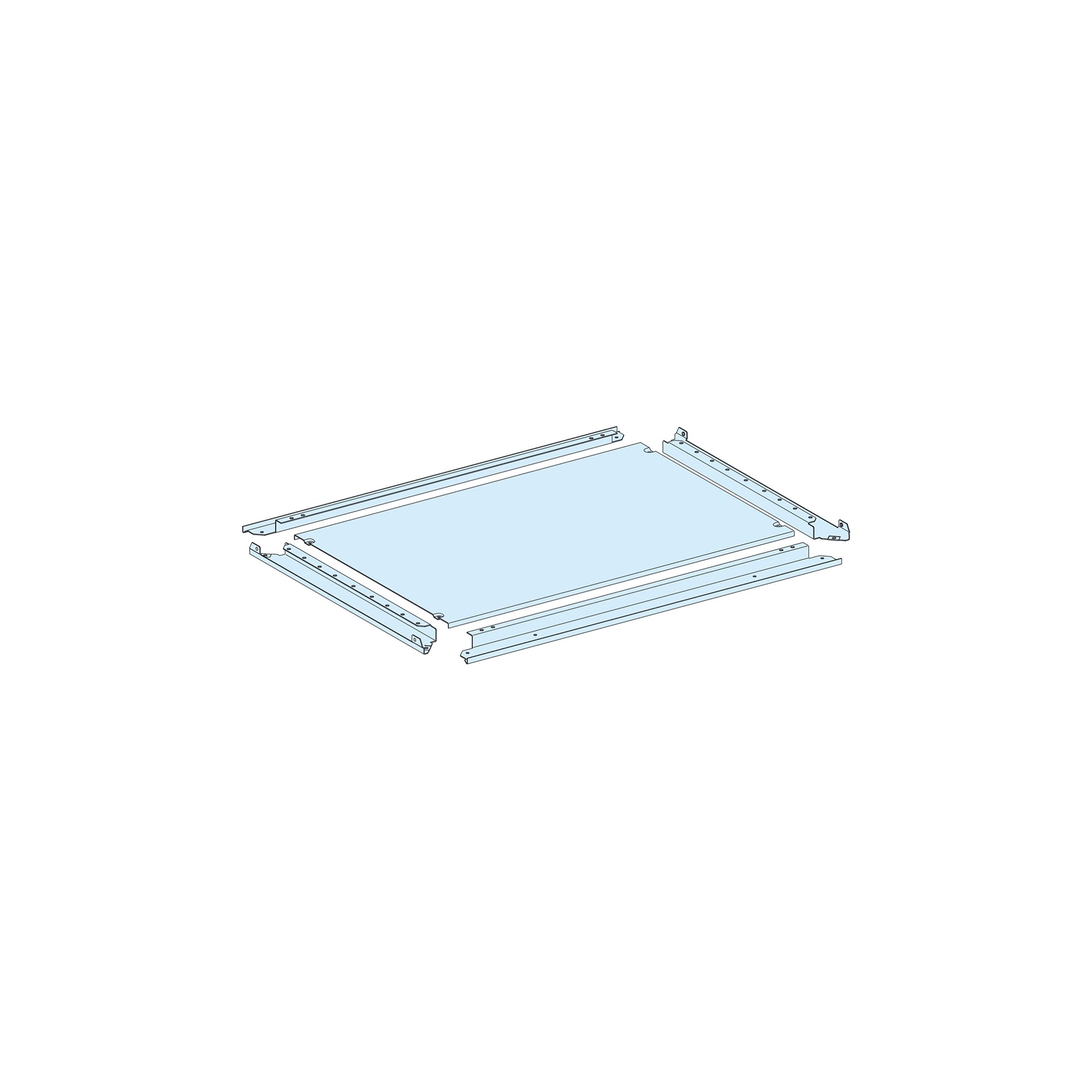 Placa Para Pasacables P IP55 A400mm.P600mm Para Prisma LVS08684 — Schneider Electric — Schneider Electric