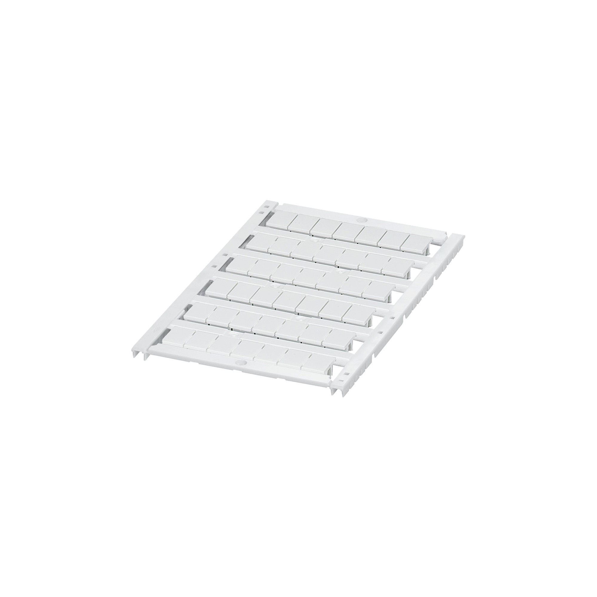 Tarjeta de Marcado 6 Tiras 72 Caracteres - 8mm - Blanco NSYTRABPV8 — Schneider Electric — Schneider Electric