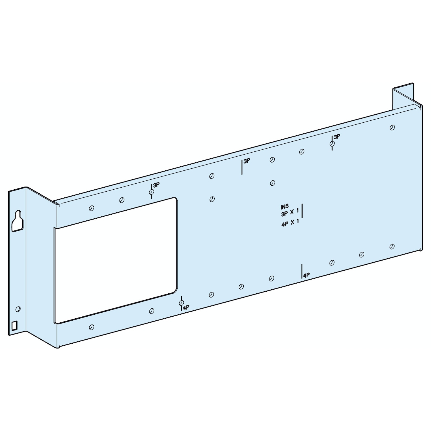 Placa Soporte para NSX CVS250 Vertical F 3040 — Schneider Electric — Schneider
