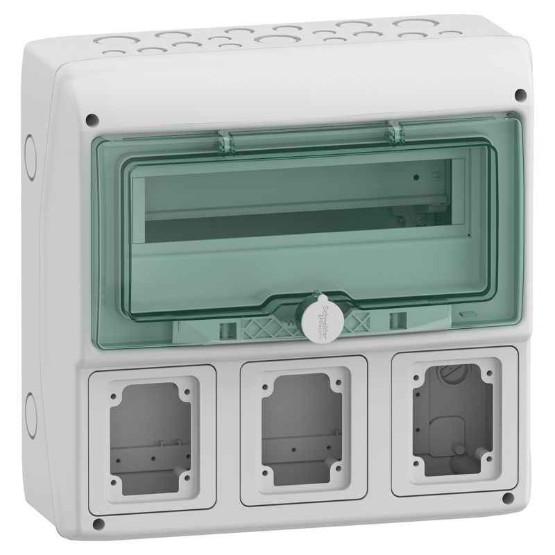 Tablero Kaedra 90x100mm 3 Socalos 1FILA 13180 — Schneider Electric — Schneider Electric