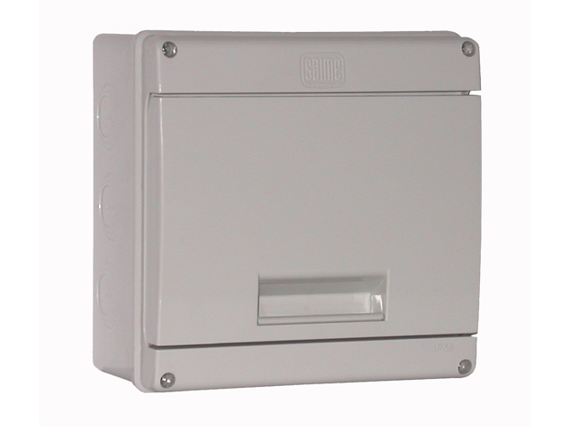 Tableros Modular Plastico Sobreponer IP55 8 Modulos DIN, Puerta NO Transparente, Art. 2241-D 2241-D — Saime — Saime