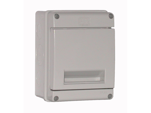 Tablero Modular Plastico Sobreponer IP55 4 Modulos DIN, Puerta NO Transparente, Art. 2211-D 2211-D — Saime — Saime