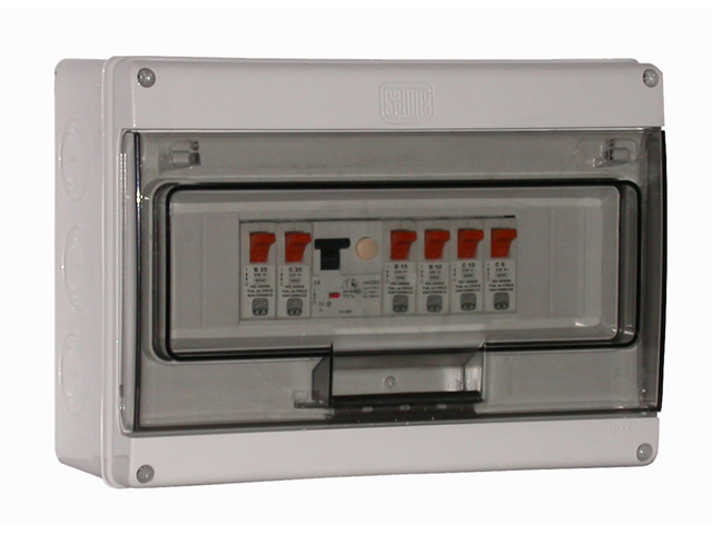 Tableros Modular Plastico Sobreponer IP55 24 Modulos DIN, Puerta NO Transparente, Art. 2281-D 2281-D — Saime — Saime