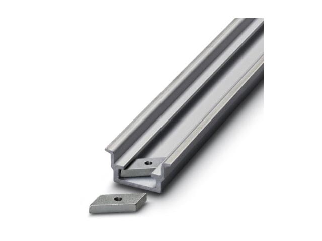 Riel DIN Alum 2000mm Trefilado 1201756 — Phoenix Contact — Phoenix Contact