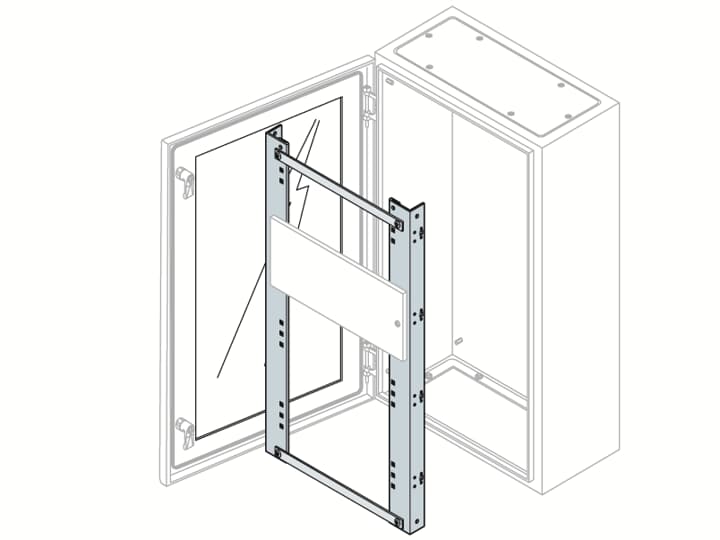 SOPORTE DIN para armario 800X600 KD8060K ABB — ABB