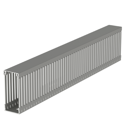 Canaleta Ranurada Gris Ral RAL7030 100X 100.40.77 — Unex — Unex