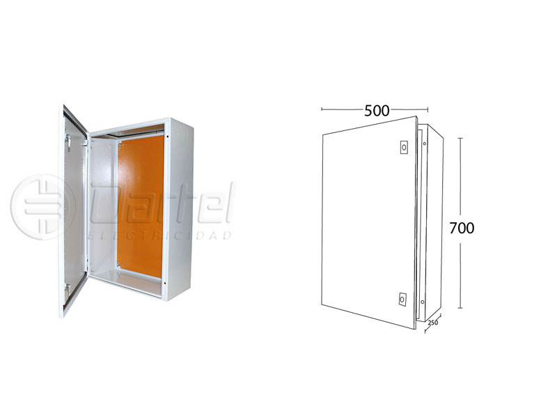 Armario Metalico 700x500x250 IP66 Color RAL7035 110752534 — FNX — FNX