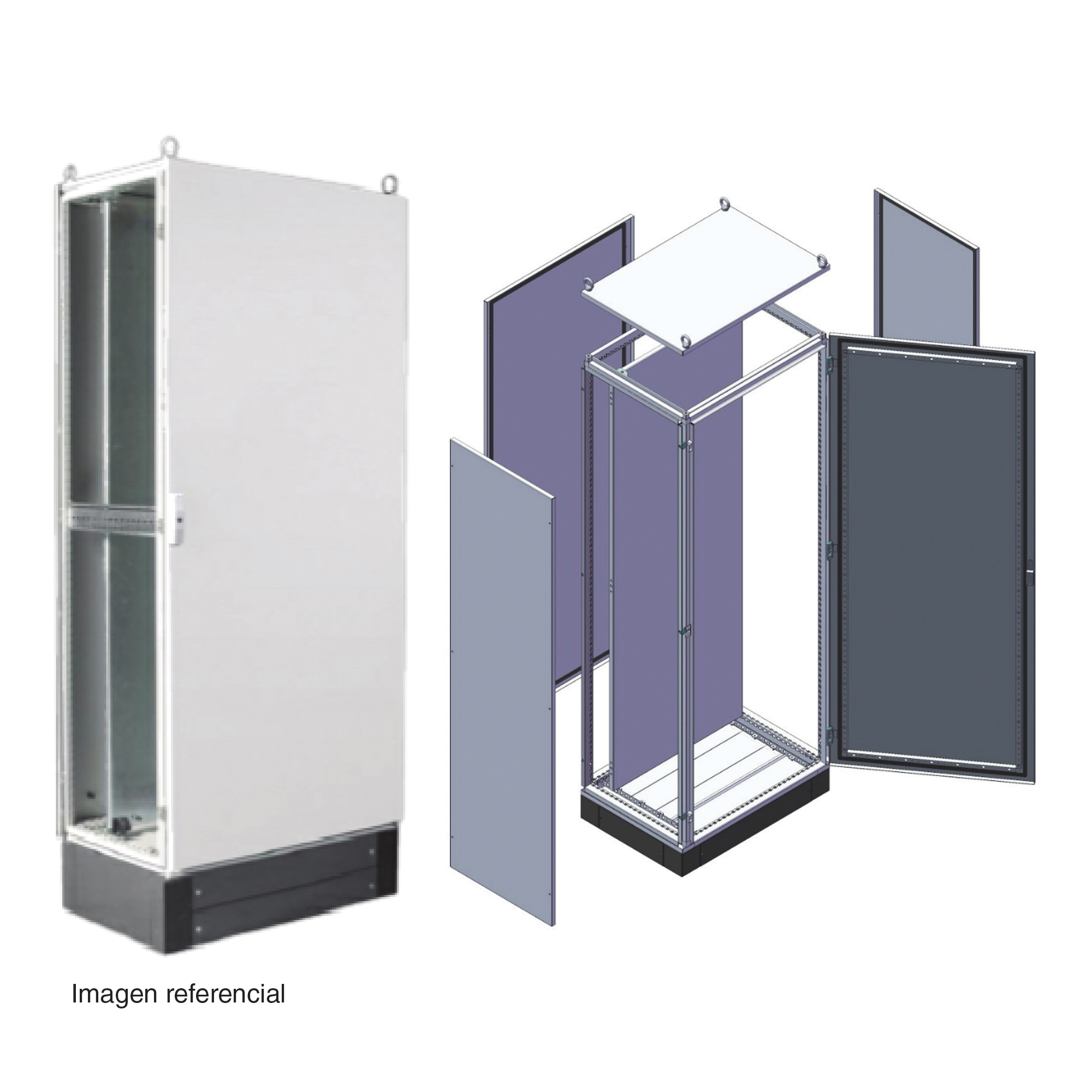 Armario Metalico Con Puerta+placa+zoc 2000x800x600mm 120208634 — FNX — FNX