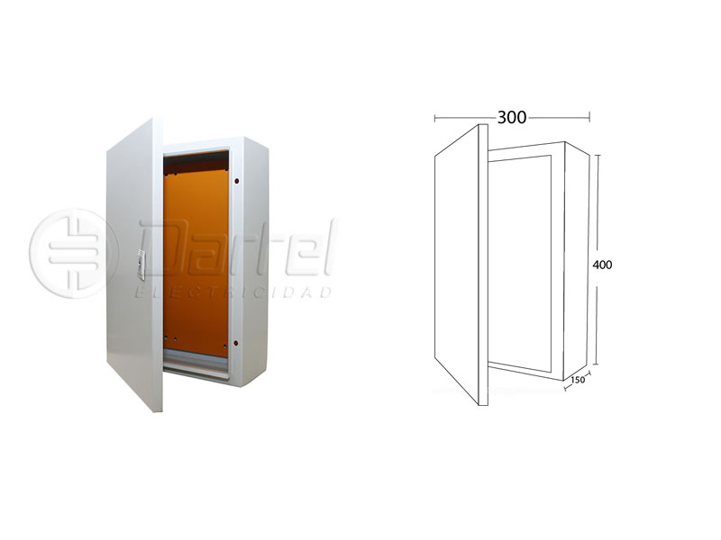 Armario Metalico 400x300x150 IP66 Color RAL7035 110431534 — FNX — FNX