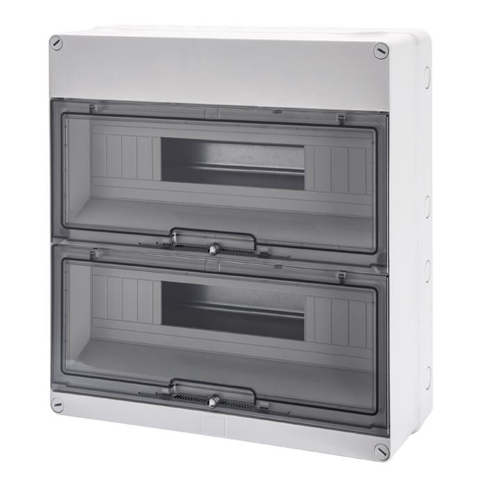 Tablero Sobrespuesto IP55 Puerta Fume 36 Modulos Blanco GW40009 — Gewiss — Gewiss