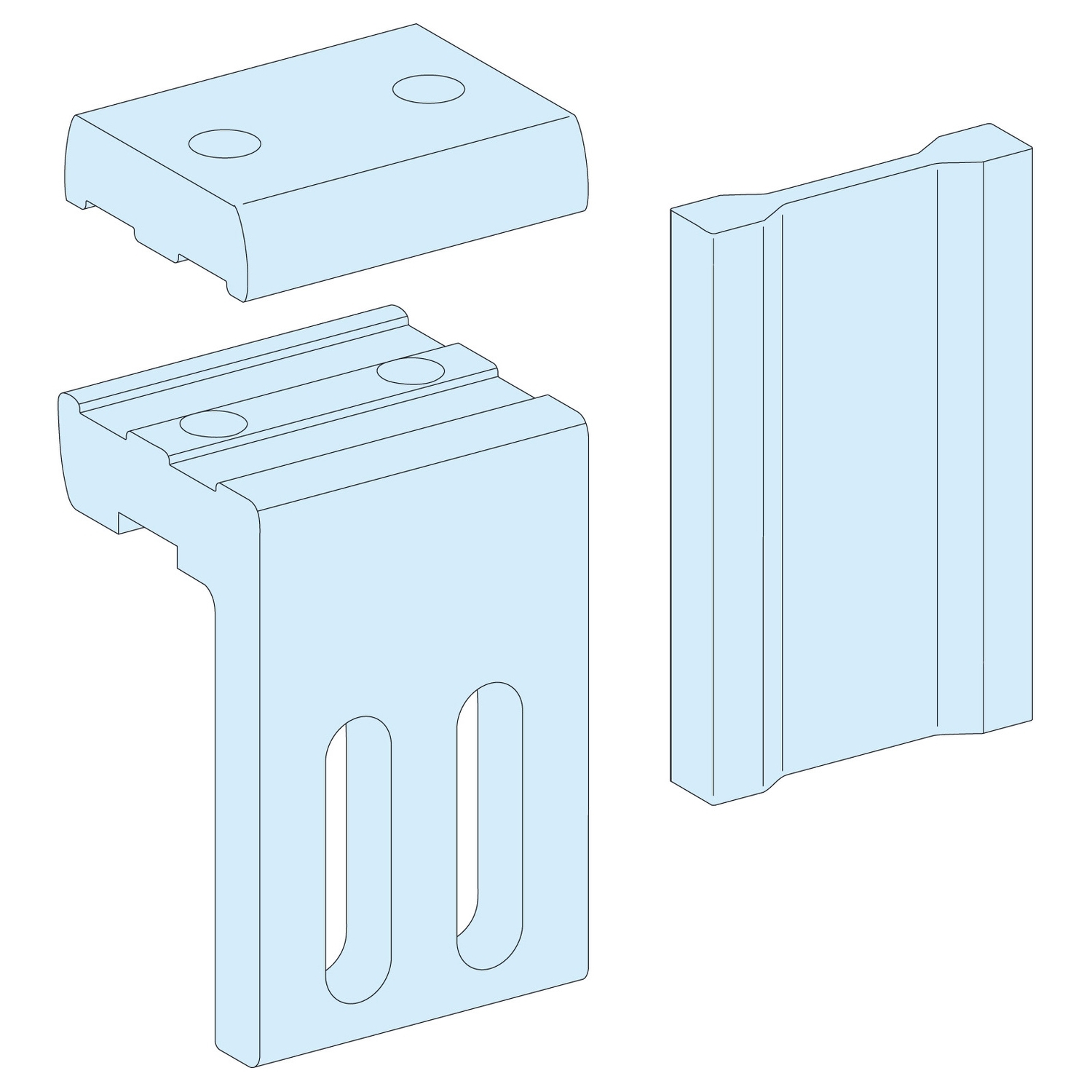Placa de Union entre Juego de Barra Horizontal y Vertical 5mm 1600A 4636 — Schneider Electric — Schneider Electric