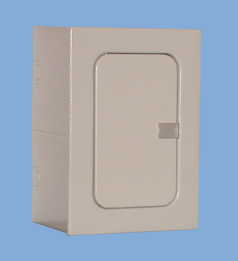 Tablero Metalico Sobreponer IP41, 3 Modulos DIN Caja con Cizalles Art. 6821-D 6821-D — Saime — Saime