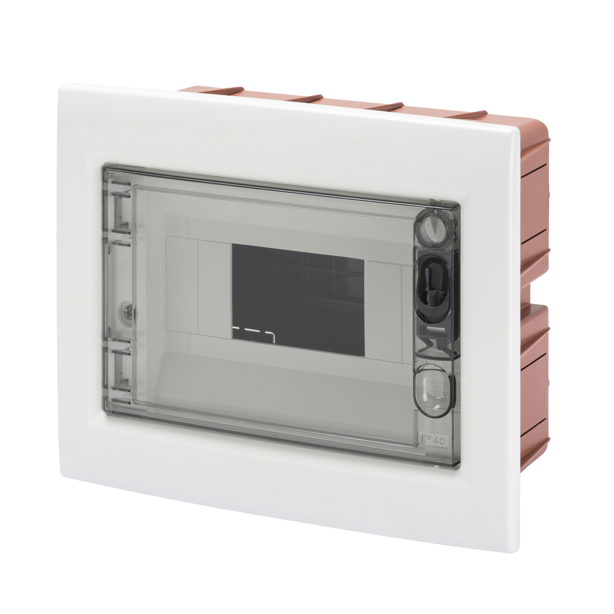 Tablero Embutido 8 Modulos IP40 Puerta Fume Libre Halogeno GW40604 — Gewiss — Gewiss