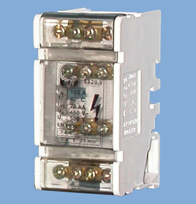 Repartidor Tetrapolar Distribucion V sin Aislacion 100A 1x25+3x10mm² Sg 6829-V — Saime — Saime