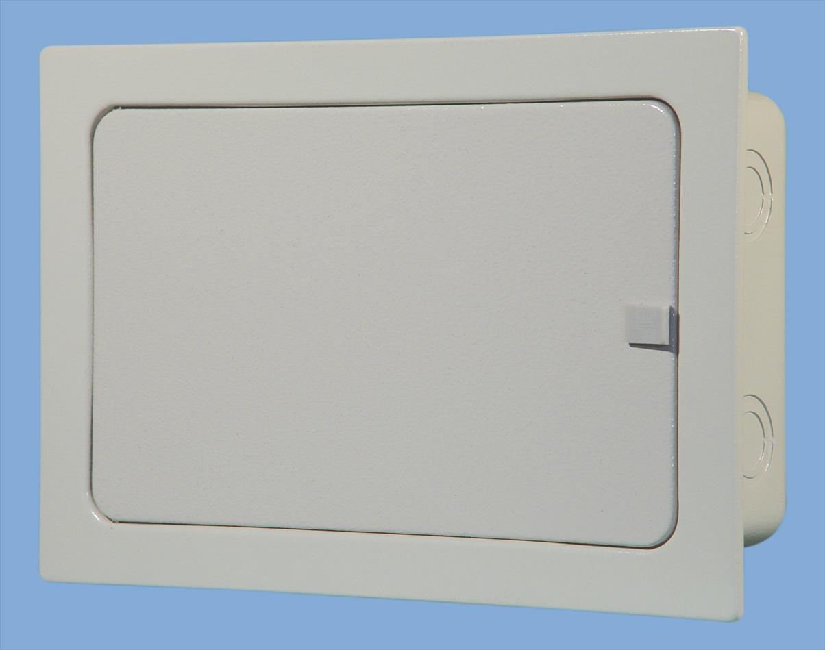 TABLERO MODULAR METALICO embutido 12 MODULOS DIN CAJA CON CIZALLES ART. 6071-D 6071-DM Saime — Saime