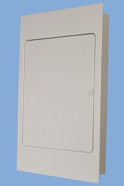 TABLERO MODULAR METALICO embutido 45 MODULOS DIN CAJA SIN CIZALLES, PUERTA METALICA ART. 6097-DSC 6097-DSC Saime — Saime