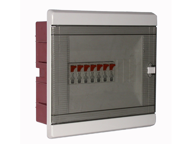 TABLERO MODULAR PLASTICO DE embutido IP40 PARA 12 MODULOS DIN PUERTA TRANSPARENTE ART. 6542-D 6542-D Saime — Saime