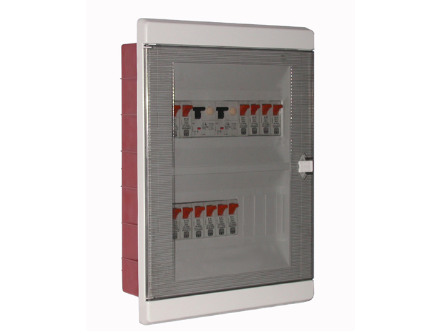 TABLERO MODULAR PLASTICO DE embutido IP40 PARA 20 MODULOS DIN PUERTA TRANSPARENTE ART. 6582-D 6582-D Saime — Saime