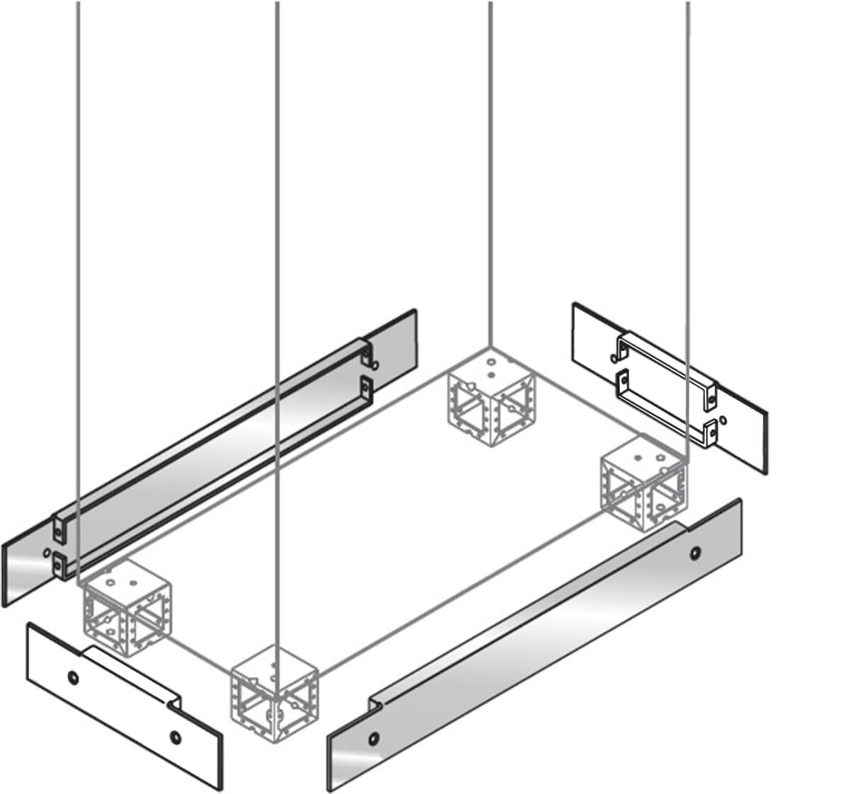 Tapa Zocalo Frontales/traseras 100x600mm Inox ZN6000X — ABB — ABB