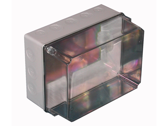 Caja Derivacion Plastica 198 X 272 X 153mm Tapa Alta Transparente, Art. 2072-TA Sg 2072-TA — Saime — Saime