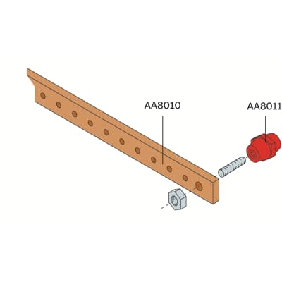 Soporte de Barra N°5 para Tableros SR2 AA8011  ABB — ABB
