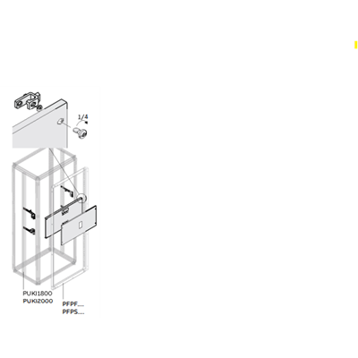 Kit Instalacion P/xt5 3-4P 400/630V W=600mm PVCX5420 — ABB — ABB