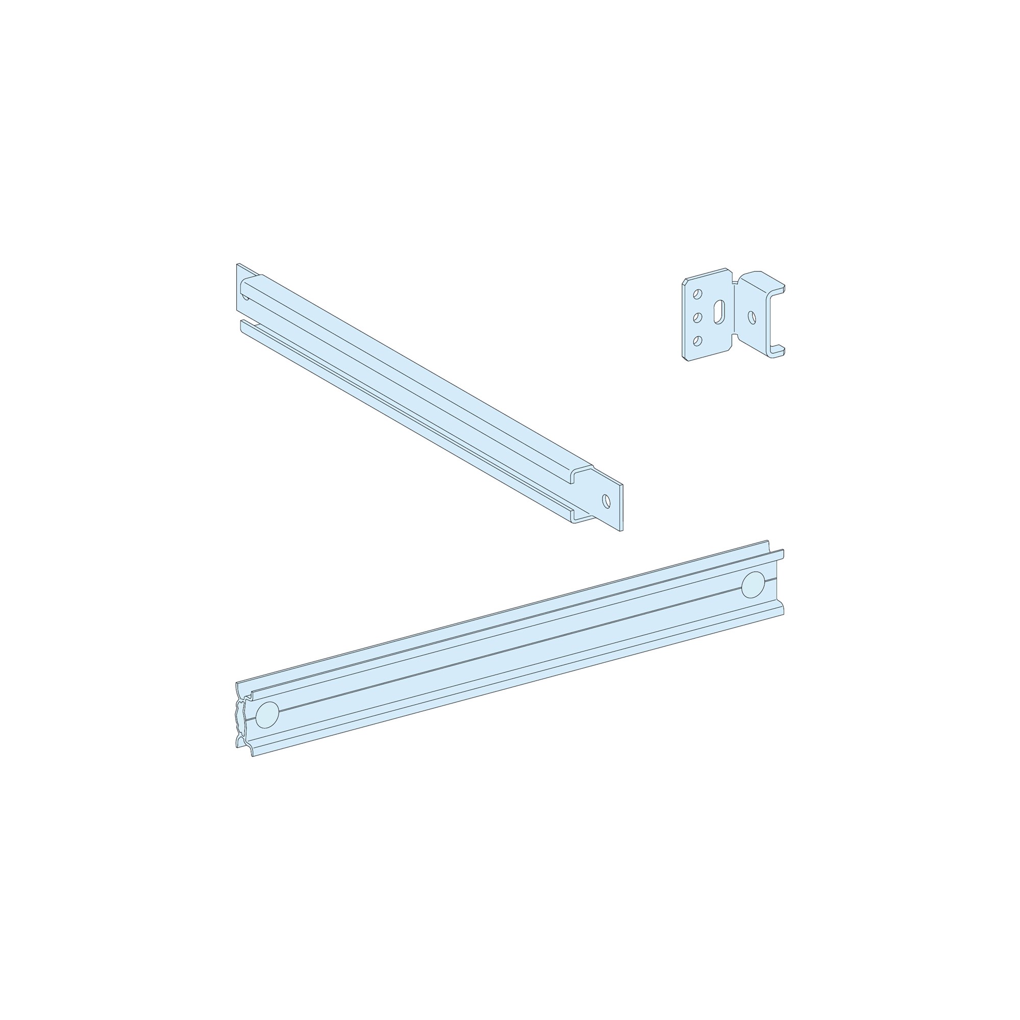 Riel Ajustable Prisma 400mm LVS03404 — Schneider Electric — Schneider Electric
