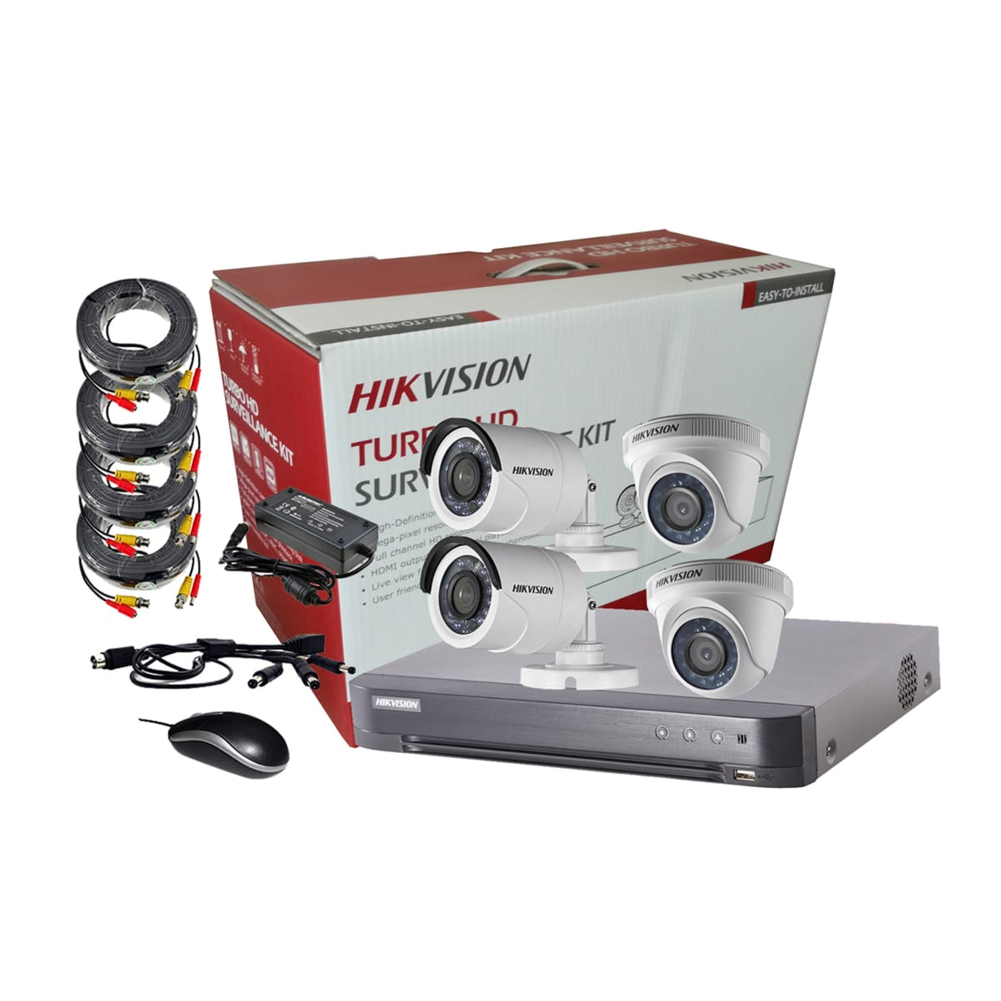 Kit 4 Cam Bala 1MP + Dvr 4CH 720P 178588132 — Hikvision — Hikvision