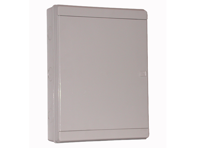 Tablero Modular Plastico de Sobreponer IP41, para 22 Modulos DIN Puerta NO Transparente Art. 6981-D 6981-D — Saime — Saime