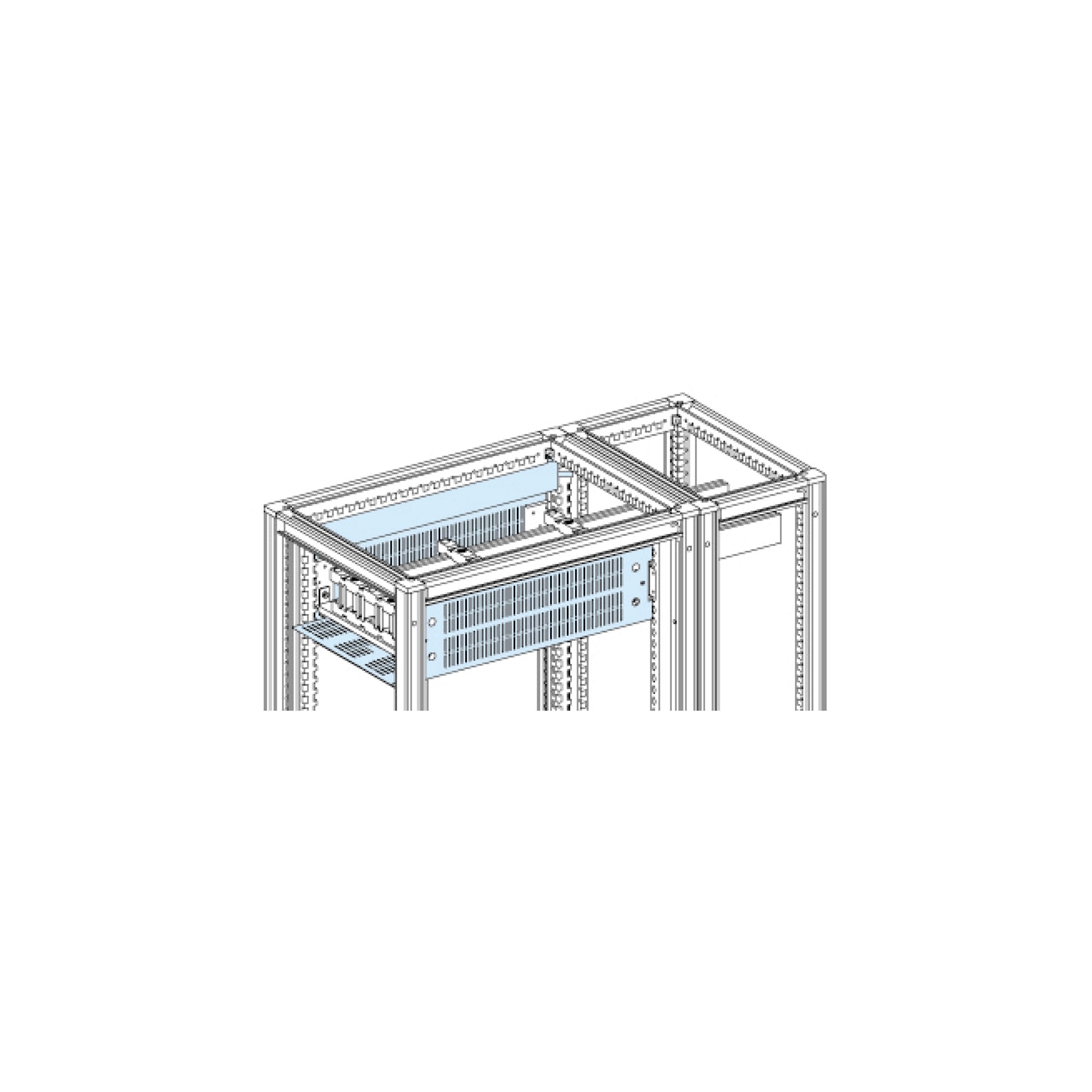 Compartim Forma 2 Horz. Cover W700 D500 LVS06570 — Schneider Electric — Schneider