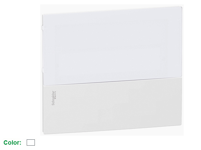 Panel Frontal Mini Pragma Puerta Plana 1 Fila 12 Modulos Blanco MIP30112 — Schneider Electric — Schneider