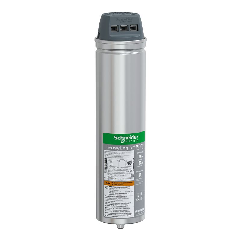 Condensador Varpluscan Standard Duty 12.5kVAr - 400V BLRCS125A150B40 — Schneider Electric — Schneider Electric