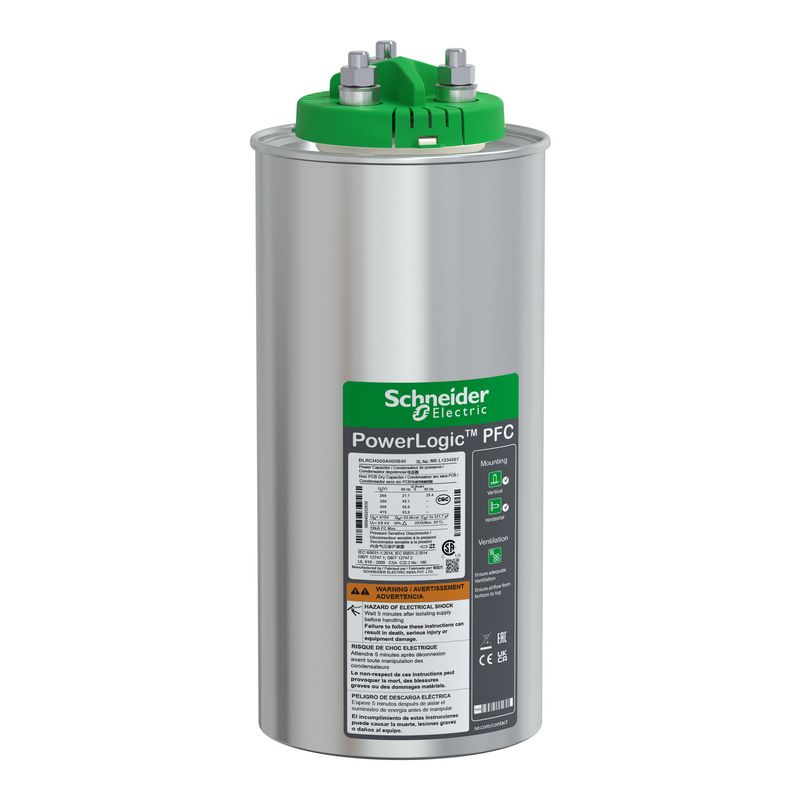 Condensador Varpluscan Heavy Duty 50kVAr - 400V BLRCH500A000B40 — Schneider Electric — Schneider Electric