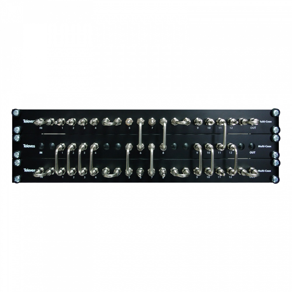 Panel Multi-coax 19 1U 12 Salidas 530710 — Televes — Televes