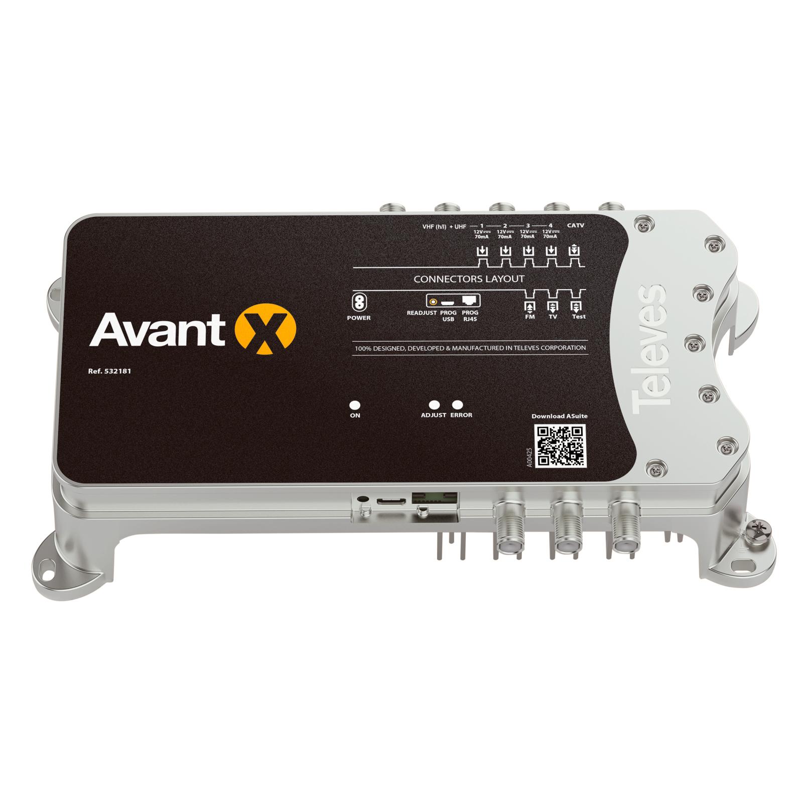 Avantx Americas FM-4xBI/VHF/UHF-CATV 32 Filtros 6E/1S F 532181 — Televes — Televes