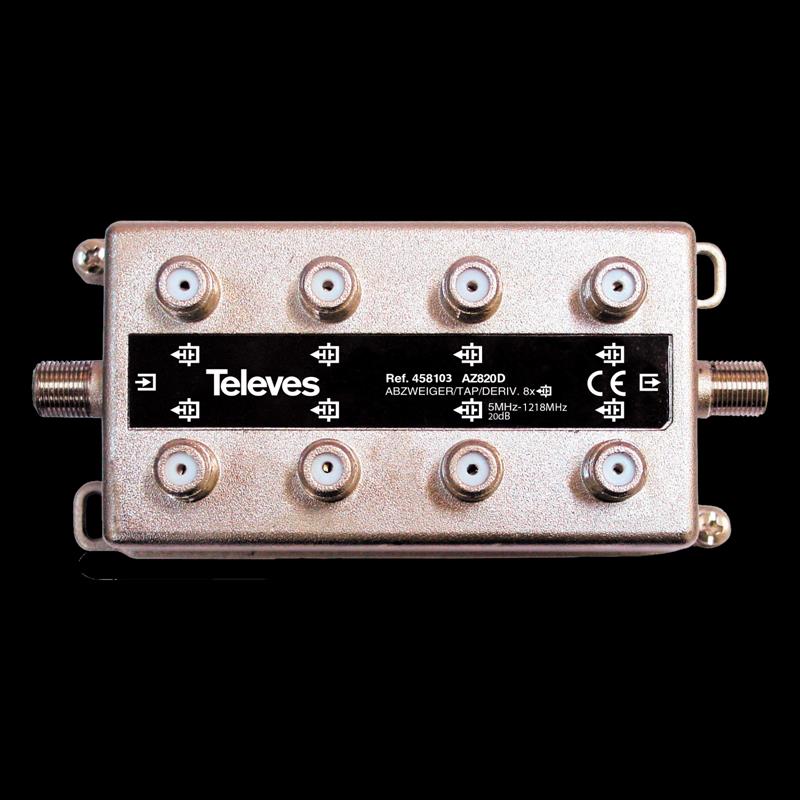 Derivador 5-1218MHz F 8D 20DB Interior 458103 — Televes — Televes