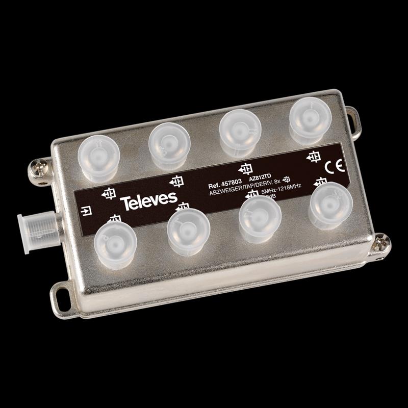 Derivador 5-1218MHz F 8D 12DB Interior 457803 — Televes — Televes