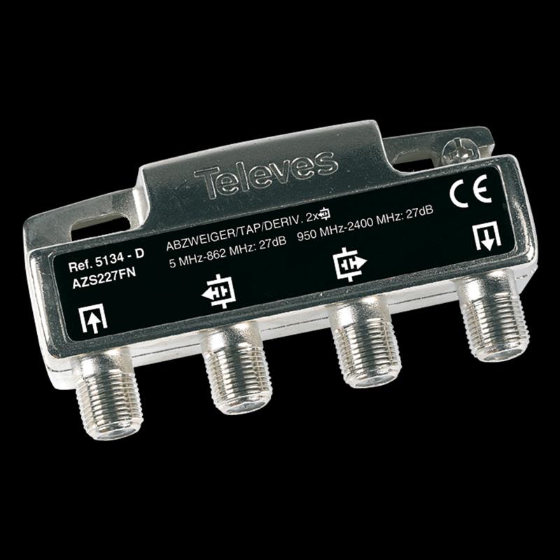 Derivador 5-2400MHz F 2D 27DB Interior ( 5134 — Televes — Televes