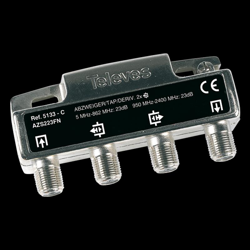 Derivador 5-2400MHz F 2D 23DB Interior ( 5133 — Televes — Televes