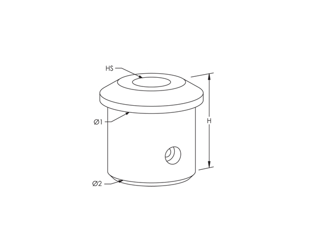 Adaptador Pararrayo Frp 68mm Intcptadbutt (201691104) — Otras Marcas