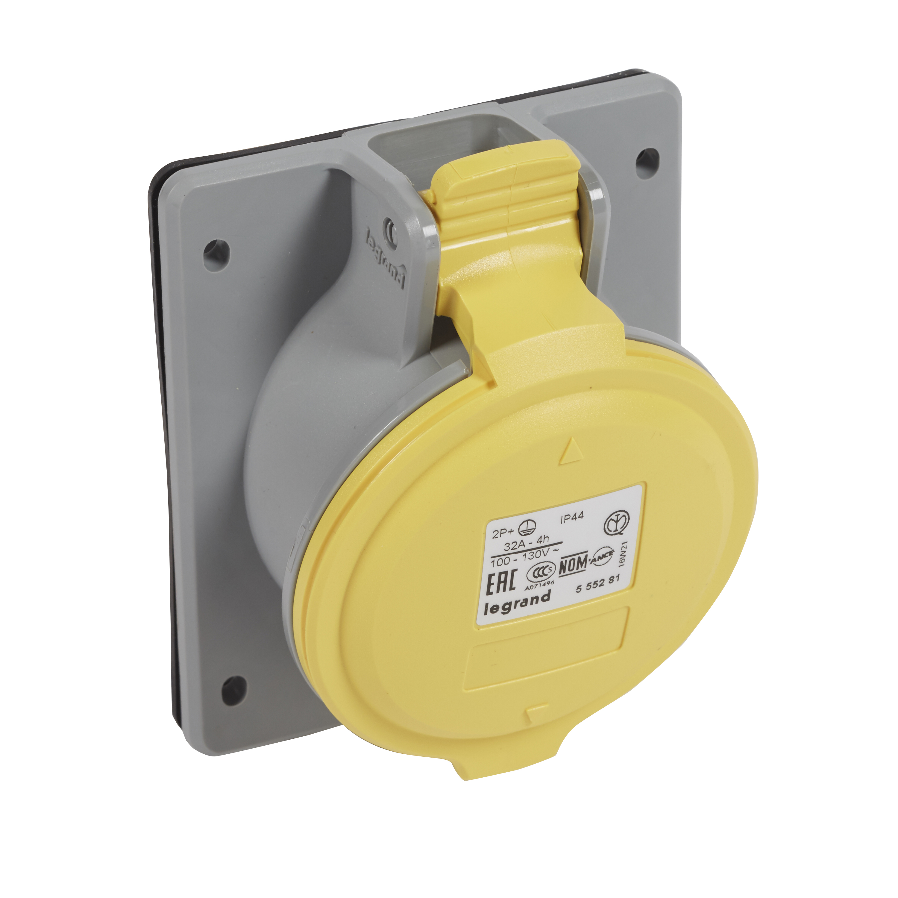 Enchufe Industrial P17/TOMA EMB.2P+T 32A/110V. 555281 — Legrand — Legrand