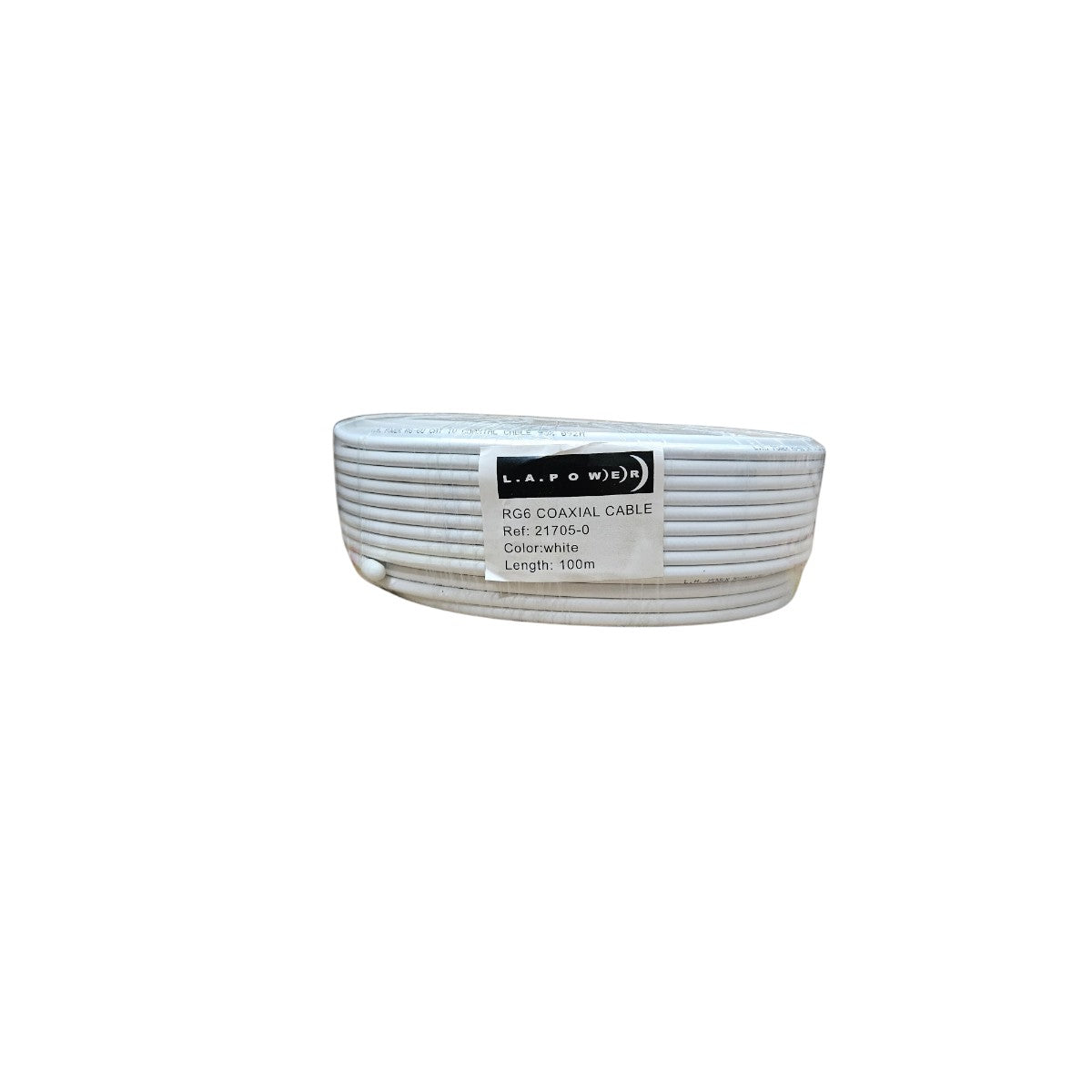 Cable Coaxial RG-6 95% R/100m Blanco (21705-0)