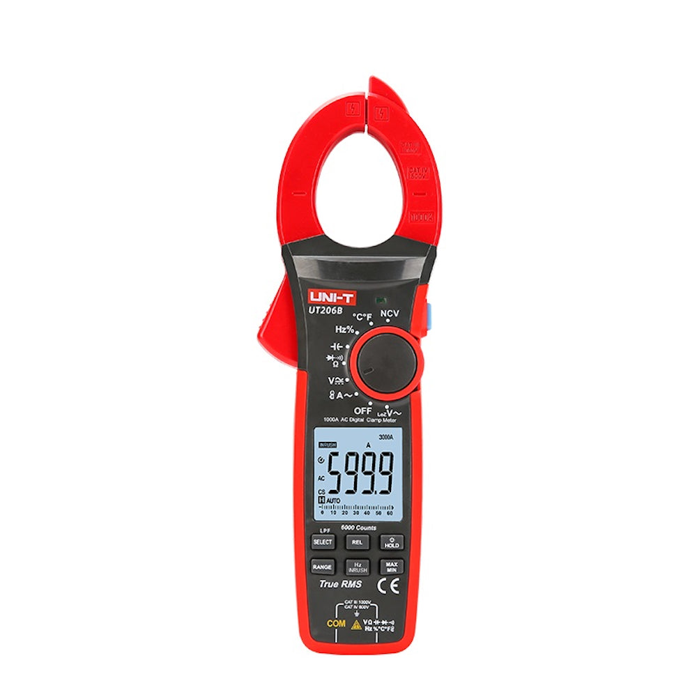 Pinza Amperimétrica Digital UT206B 1000A True Rms (21853-7)