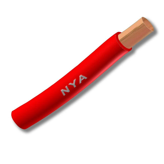 Alambre H07V (Nya) 4mm Rojo 102857 (Rollo 100 Mts) — CACG