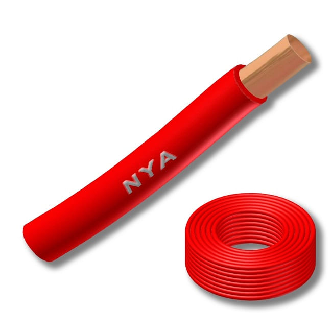 Alambre H07V (Nya) 1.5mm Rojo 102927 (Rollo 100 Mts) — CACG