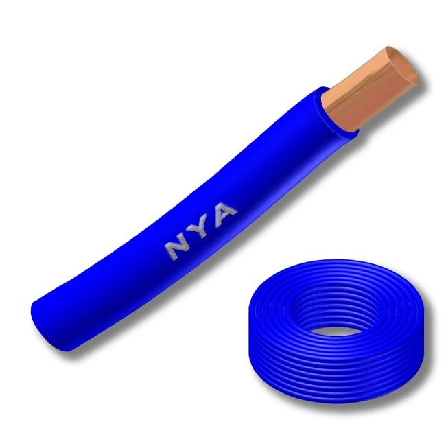 Alambre H07V (Nya) 2.5mm Azul (Rl) 102933 (Rollo 100 Mts) — CACG